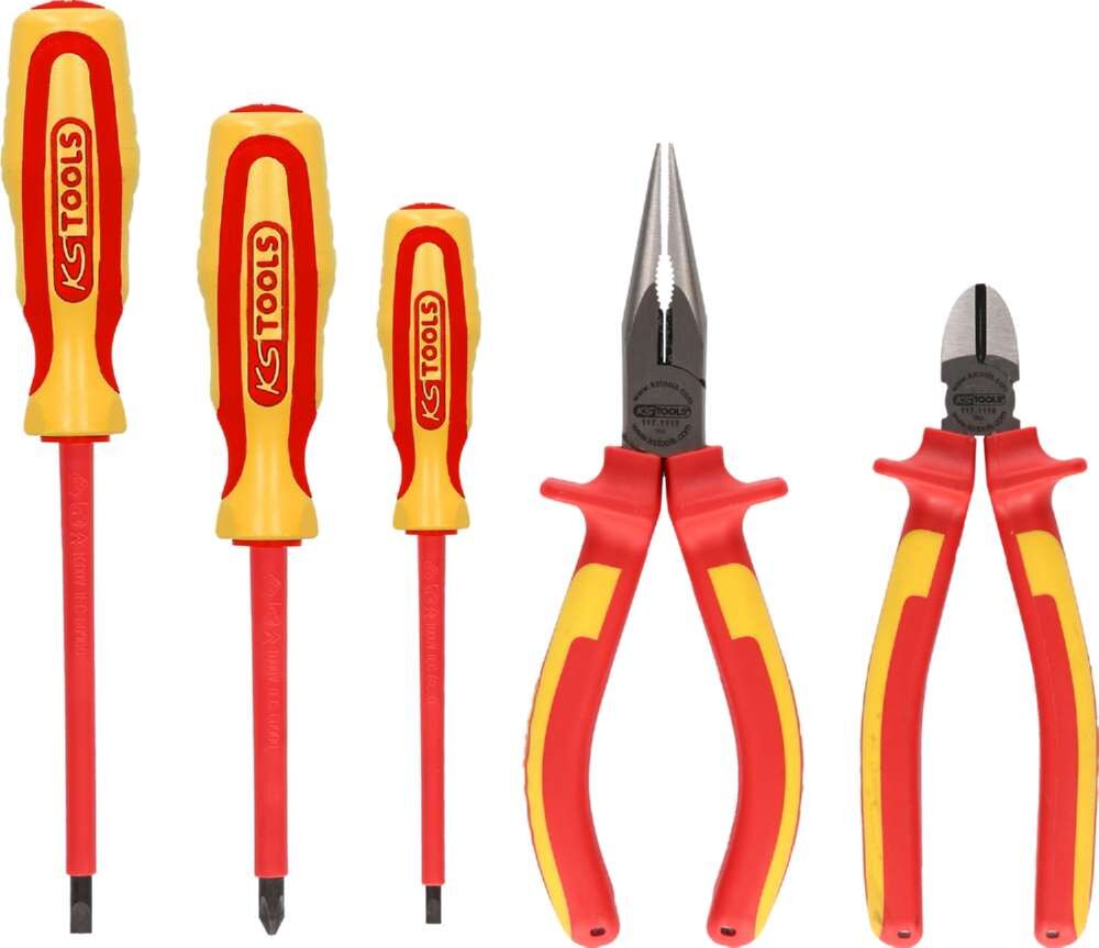 KS Tools ERGOTORQUE VDE Zangen- und Schraubendreher-Satz 5 Teile Variante 1 Produktbild KS Tools ERGOTORQUE VDE Zangen- und Schraubendreher-Satz 5 Teile Variante 1