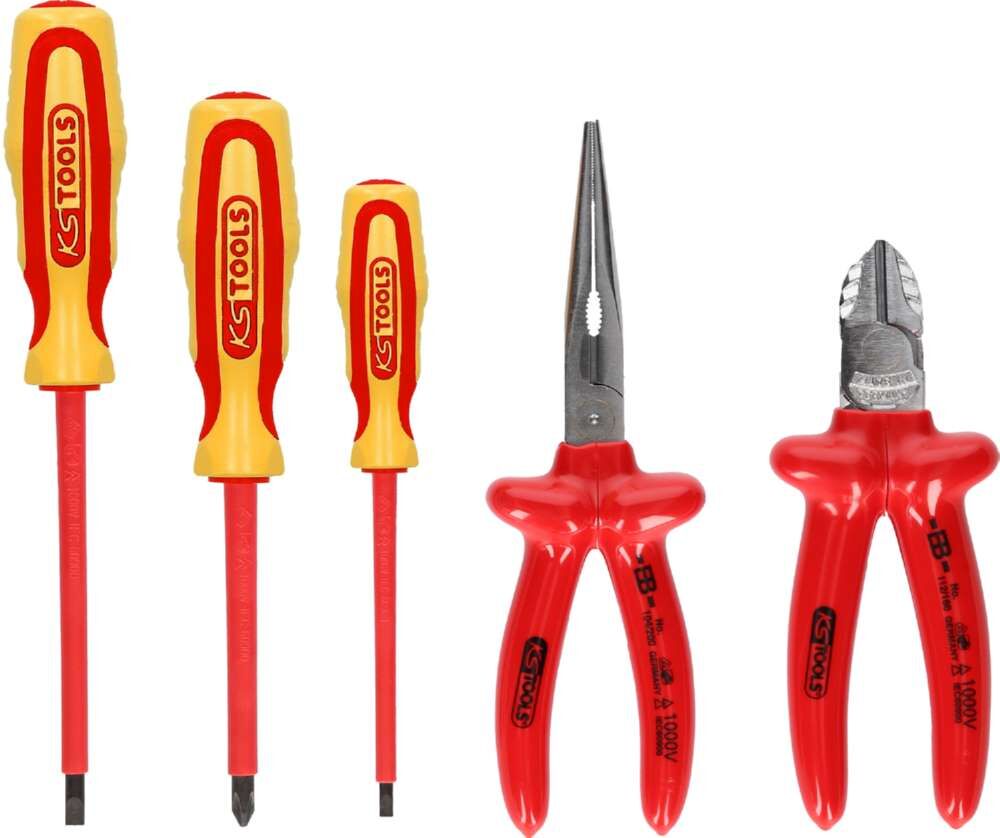 KS Tools ERGOTORQUE VDE Zangen- und Schraubendreher-Satz 5 Teile Variante 2 Produktbild KS Tools ERGOTORQUE VDE Zangen- und Schraubendreher-Satz 5 Teile Variante 2
