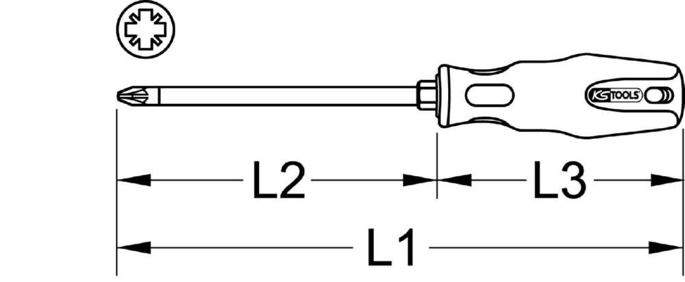 KS Tools Schraubendreher Kreuz ERGOTORQUEplus 310 mm PZ4 Produktbild KS Tools Schraubendreher Kreuz ERGOTORQUEplus 310 mm PZ4 bild 3