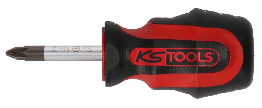 KS Tools Schraubendreher Kreuz ERGOTORQUEplus kurz PZ3 Produktbild KS Tools Schraubendreher Kreuz ERGOTORQUEplus kurz PZ3