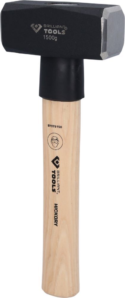 Brilliant Tools Fäustel mit Hickory Stiel 1500 Gramm Produktbild Brilliant Tools Fäustel mit Hickory Stiel 1500 Gramm