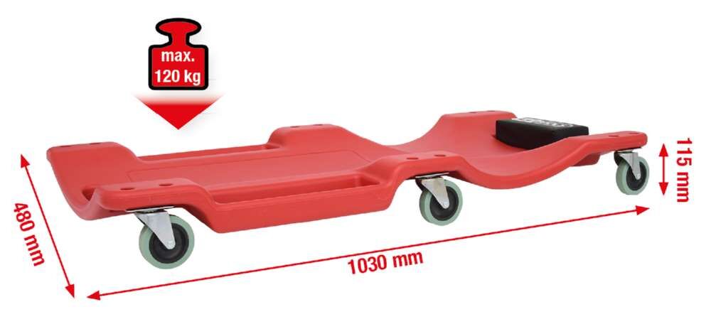 KS Tools Fahrbare Liege 1030x480x115mm Produktbild KS Tools Fahrbare Liege 1030x480x115mm bild 6