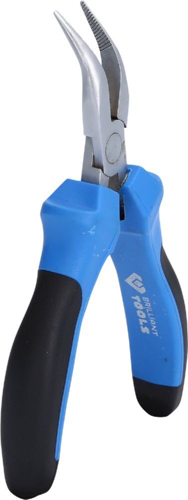 Brilliant Tools Feinmechanik Flachrundzange gebogen Gesamtlänge 115 mm Produktbild Brilliant Tools Feinmechanik Flachrundzange gebogen Gesamtlänge 115 mm bild 2
