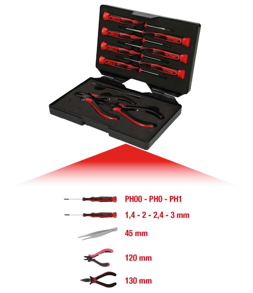 KS Tools Feinmechanik Werkzeugsatz 10 Teile Produktbild KS Tools Feinmechanik Werkzeugsatz 10 Teile bild 3