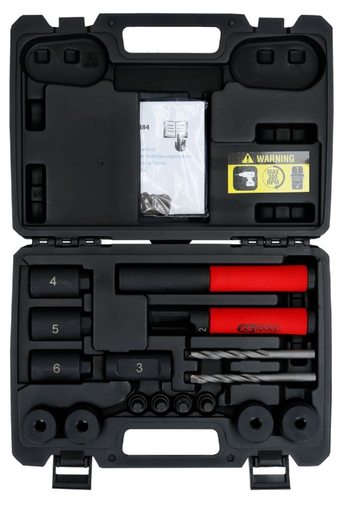 Produktbild KS Tools Felgenschloss Ausbohr Satz 16 teilig