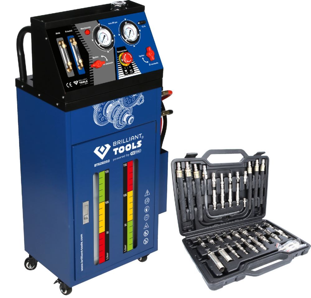 Brilliant Tools Getriebespülgerät für Automatikgetriebe inklusive Adaptersatz 35 teilig Produktbild Brilliant Tools Getriebespülgerät für Automatikgetriebe inklusive Adaptersatz 35 teilig bild 3