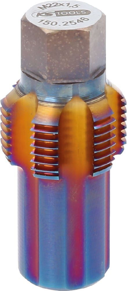 KS Tools Gewindeschneider mit Führungsbolzen für Partikelfiltersensoren M22 x 1,5