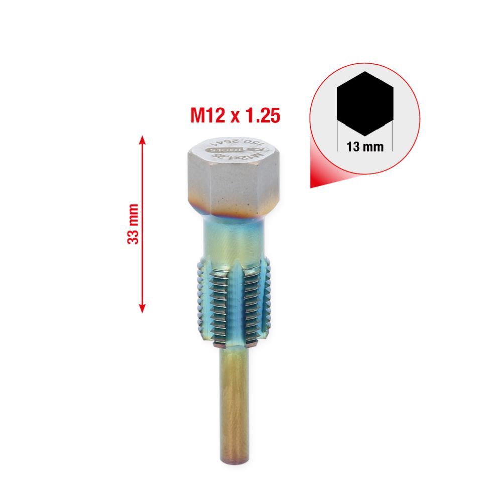 KS Tools Gewindeschneider mit Führungsbolzen für Temperatursensoren M12 x 1,25 KS Tools Gewindeschneider mit Führungsbolzen für Temperatursensoren M12 x 1,25