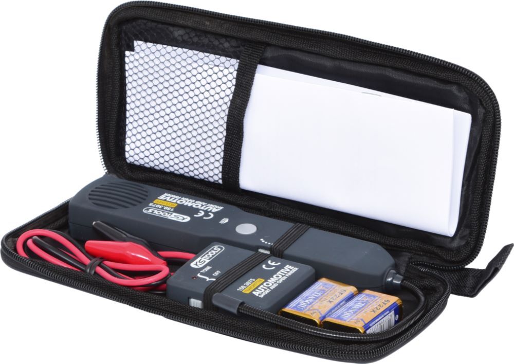Produktbild KS Tools Gleichstrom Kurzschlussdetektor KFZ Batterie 9 V 2 teilig