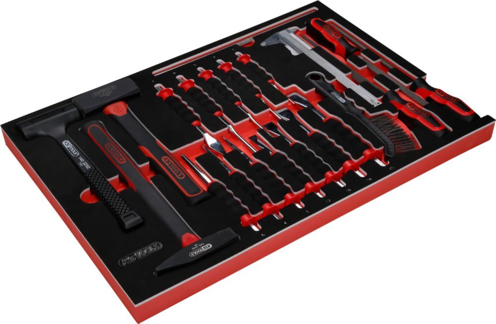 Produktbild Hammer- / Meißel- / und Feilen-Satz in Schaumstoffeinlage, 21-tlg bild 2