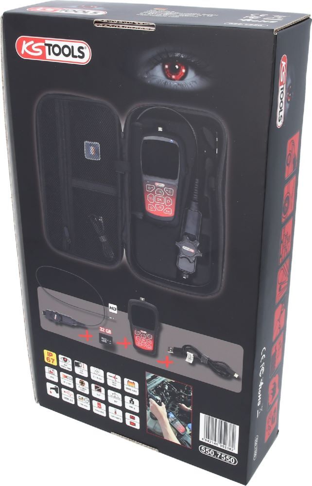 Produktbild HD-Videoskop-Satz mit Ø 3,9 mm 180° und 0° HD Frontkamera-Sonde, flexible PVC Hü bild 8
