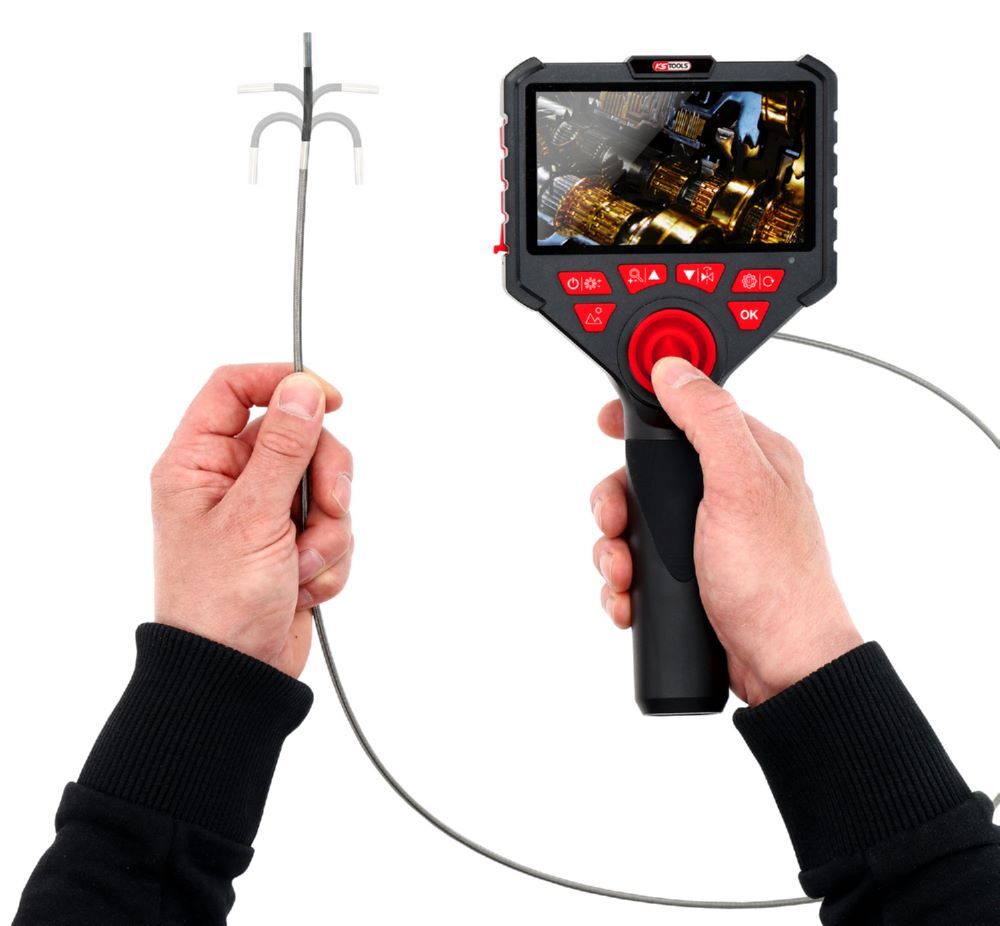 Produktbild HD-Videoskop-Satz mit Ø 3,9 mm 720° und 0° HD Frontkamera-Sonde, flexible PVC Hü bild 10