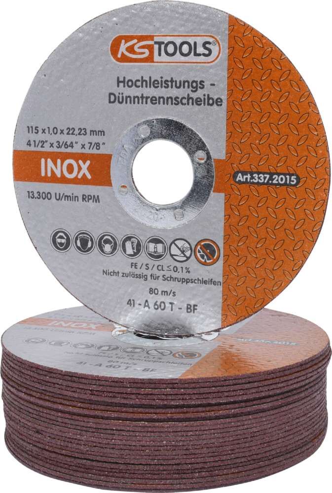 KS Tools Dünntrennscheibe Hochleistungsscheibe Durchmesser 115 mm 1 mm stark Produktbild KS Tools Dünntrennscheibe Hochleistungsscheibe Durchmesser 115 mm 1 mm stark