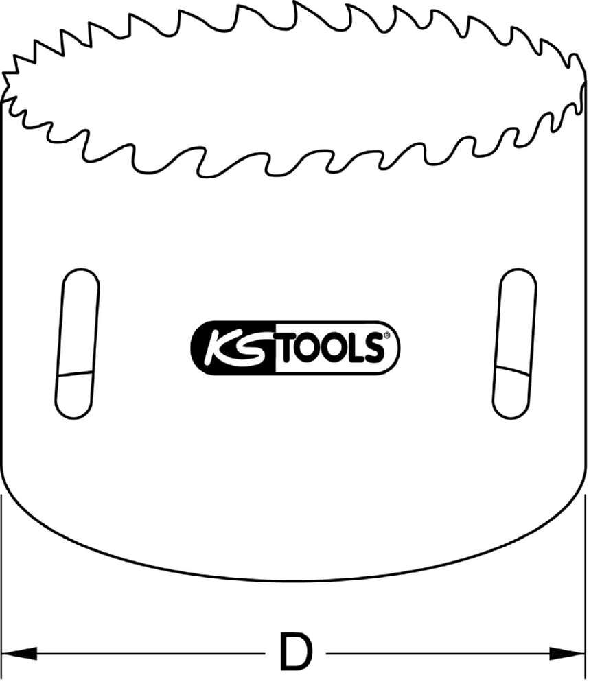 KS Tools HSS Bi Metalllochsäge Durchmesser 17mm Produktbild KS Tools HSS Bi Metalllochsäge Durchmesser 17mm bild 2