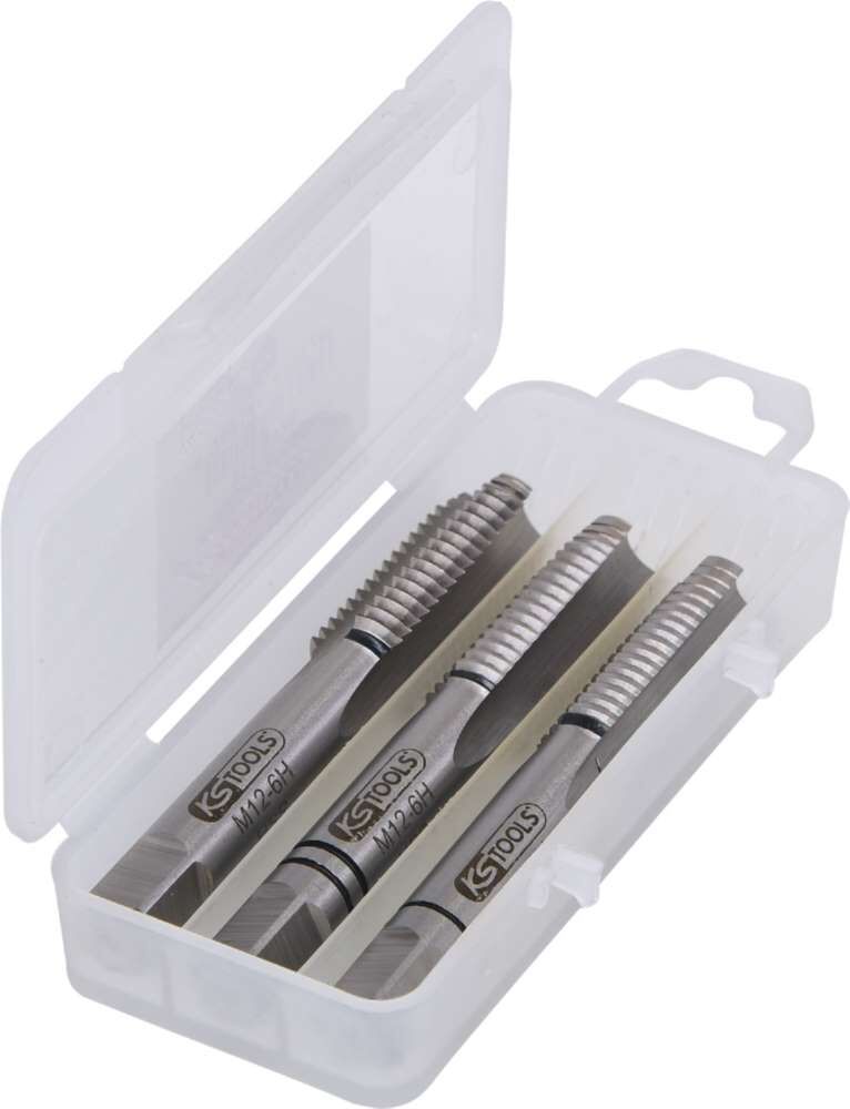 KS Tools HSS Handgewindebohrersatz M12x1,75 3 Teile Produktbild KS Tools HSS Handgewindebohrersatz M12x1,75 3 Teile bild 6
