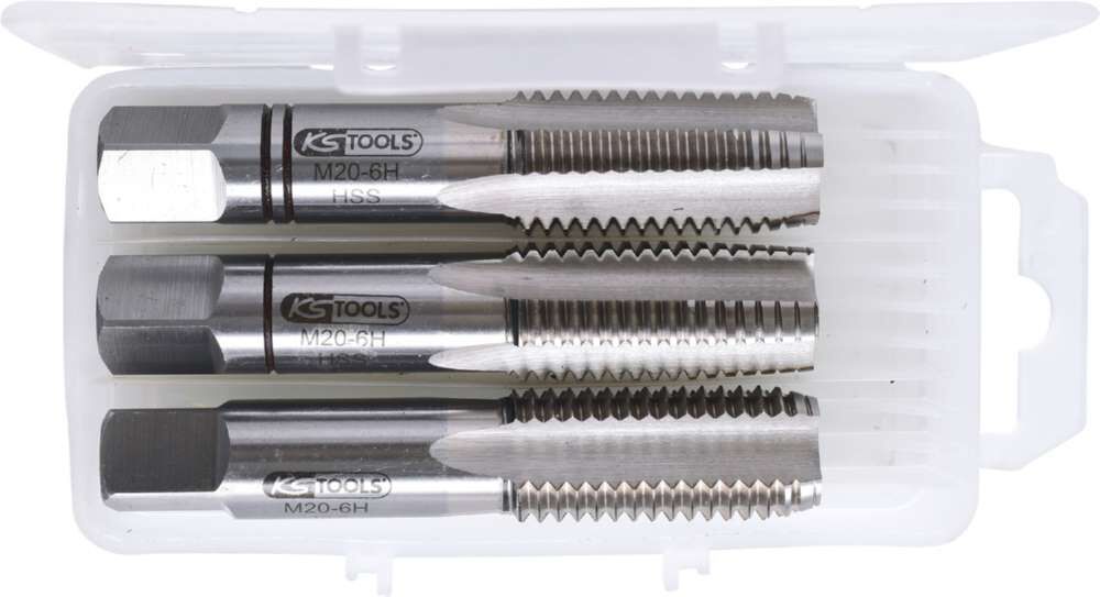 KS Tools HSS Handgewindebohrersatz M20x2,5 3 Teile Produktbild KS Tools HSS Handgewindebohrersatz M20x2,5 3 Teile bild 5