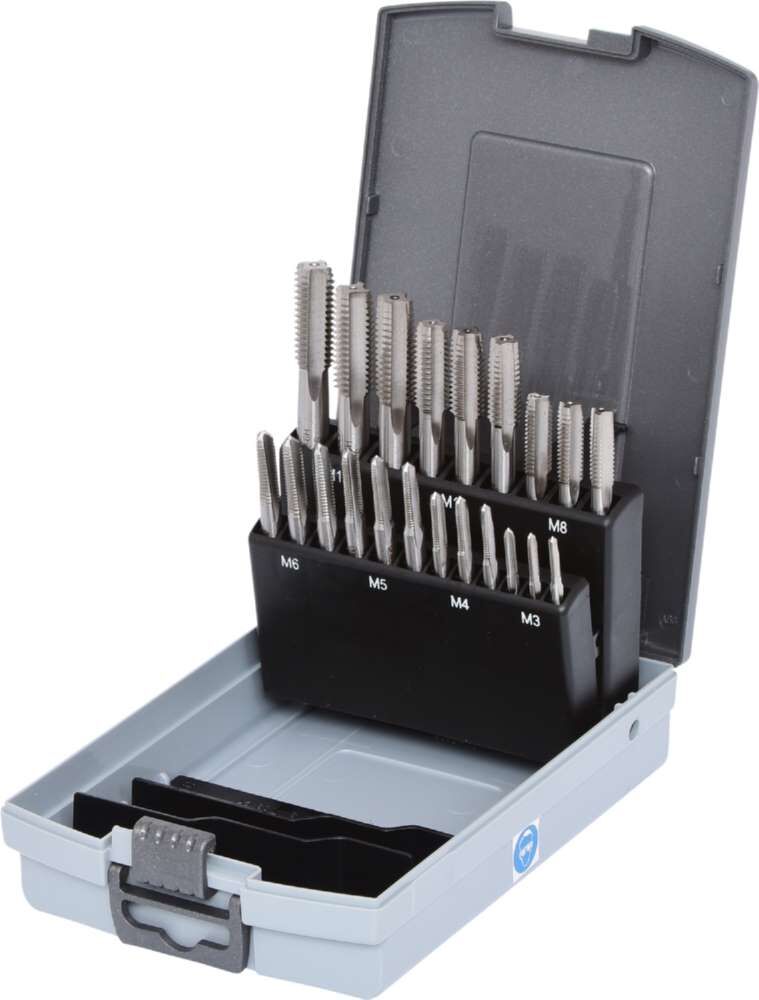 KS Tools HSS Handgewindebohrersatz M3 bis M12 in Kunststoffkassette 21 Teile Produktbild KS Tools HSS Handgewindebohrersatz M3 bis M12 in Kunststoffkassette 21 Teile