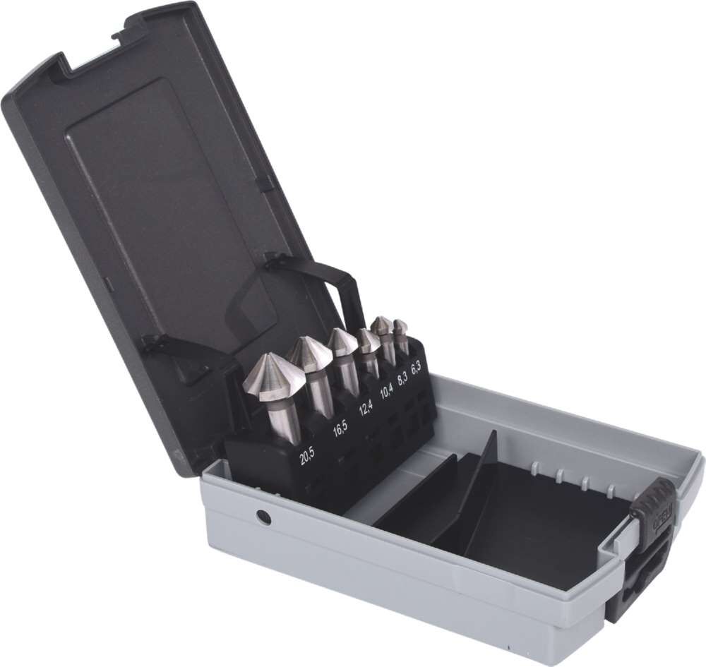 KS Tools HSS Co5 Kegelsenker Entgratsenker Satz in Kunststoffkassette 6 Teile Produktbild KS Tools HSS Co5 Kegelsenker Entgratsenker Satz in Kunststoffkassette 6 Teile bild 4