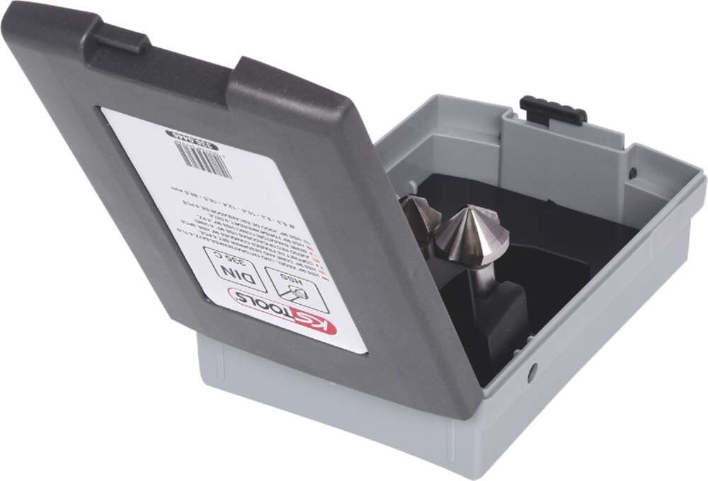 KS Tools HSS Kegelsenker Entgratsenker Satz in Kunststoffkassette 6 Teile Produktbild KS Tools HSS Kegelsenker Entgratsenker Satz in Kunststoffkassette 6 Teile bild 3