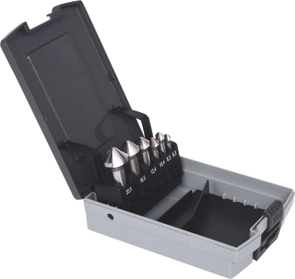 KS Tools HSS Kegelsenker Entgratsenker Satz in Kunststoffkassette 6 Teile Produktbild KS Tools HSS Kegelsenker Entgratsenker Satz in Kunststoffkassette 6 Teile bild 4