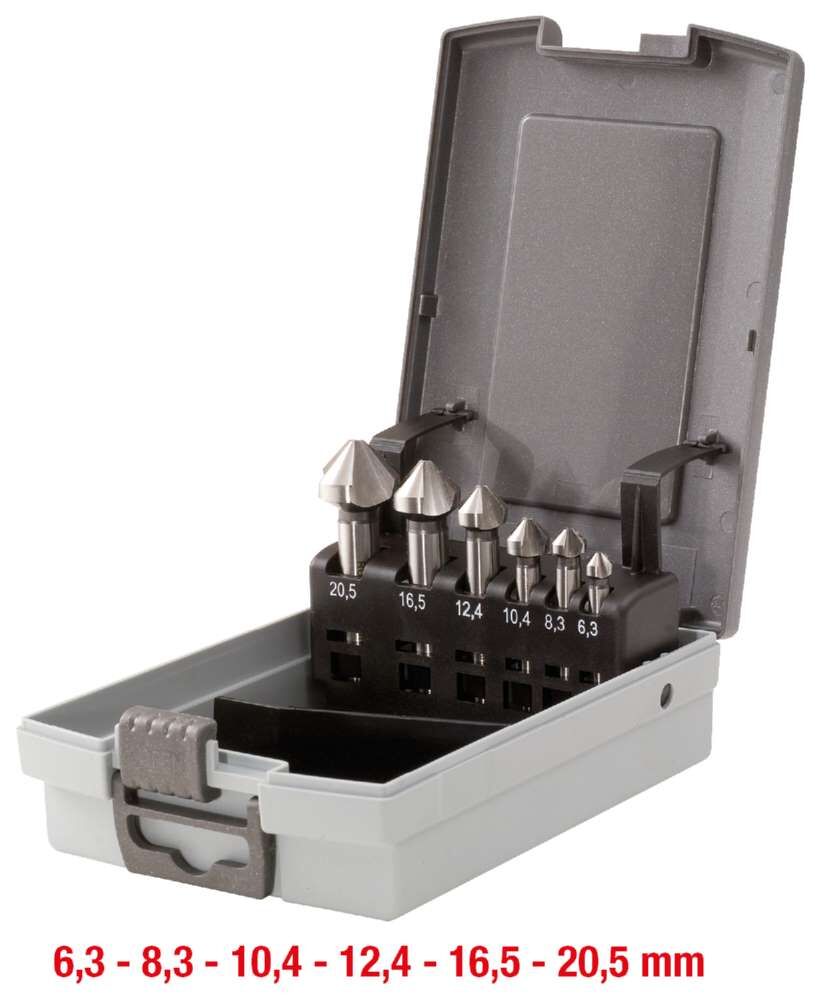 KS Tools HSS Kegelsenker Entgratsenker Satz in Kunststoffkassette 6 Teile Produktbild KS Tools HSS Kegelsenker Entgratsenker Satz in Kunststoffkassette 6 Teile bild 5