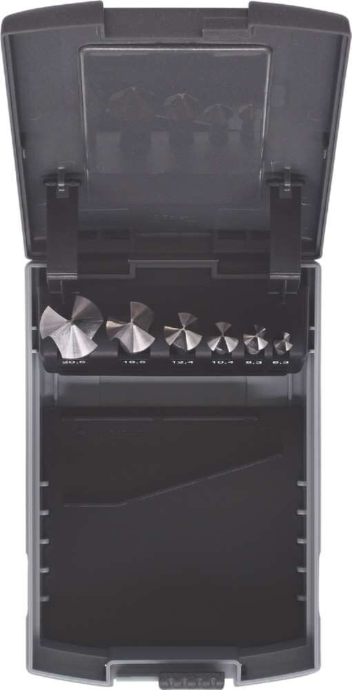 KS Tools HSS Kegelsenker Entgratsenker Satz in Kunststoffkassette 6 Teile Produktbild KS Tools HSS Kegelsenker Entgratsenker Satz in Kunststoffkassette 6 Teile bild 6