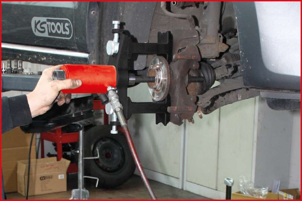 KS Tools Hydraulik Einheit 16 Tonnen mit Hydraulik Pumpe und Manometer 15 Teile Produktbild KS Tools Hydraulik Einheit 16 Tonnen mit Hydraulik Pumpe und Manometer 15 Teile bild 2