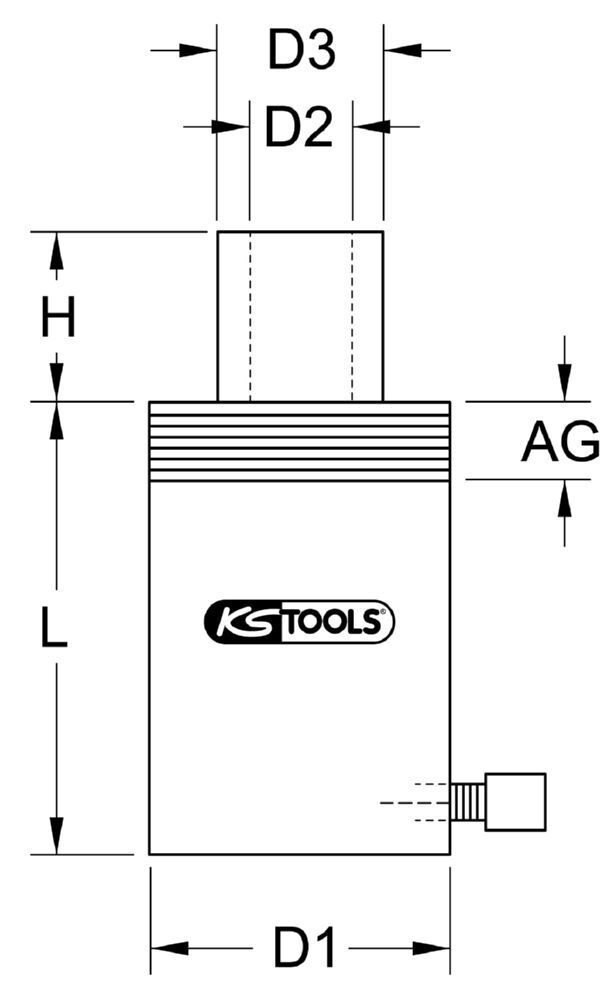 KS Tools LKW Hydraulik Hohlkolben Zylinder 12 t KS Tools LKW Hydraulik Hohlkolben Zylinder 12 t