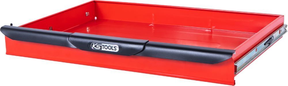 Produktbild KS Tools Schublade mit Vollauszug für Werkstattwagen Racingline schwarz rot