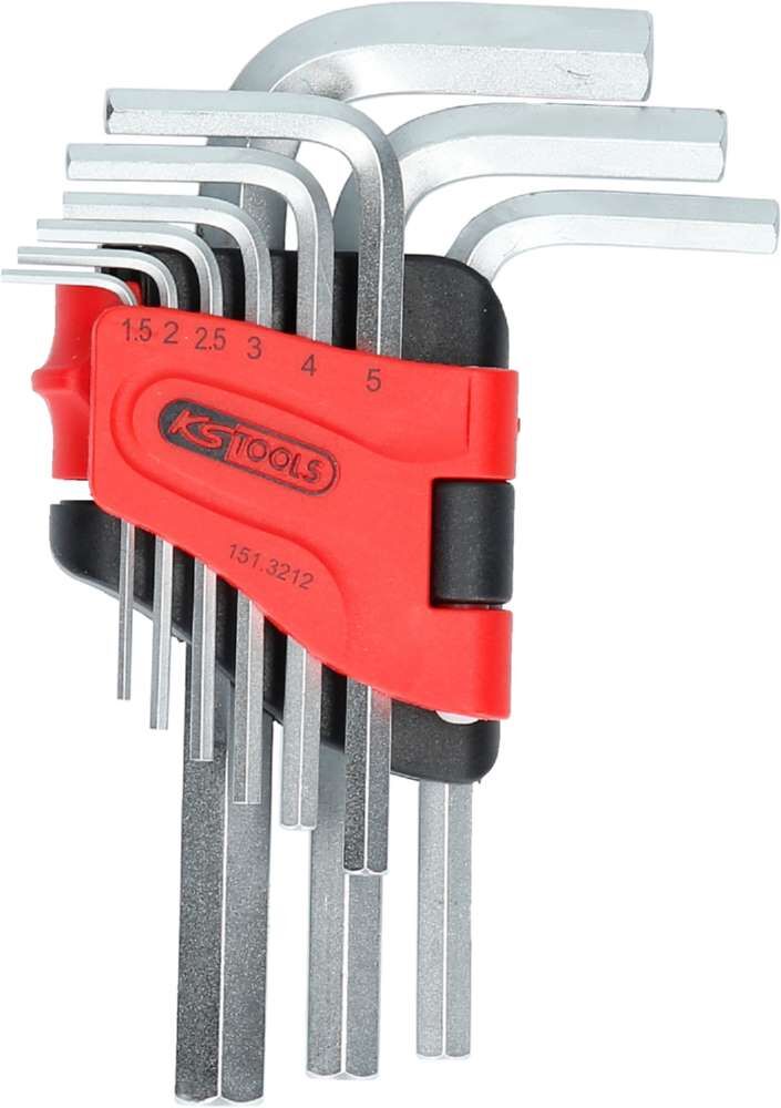 KS Tools Innensechskant Winkelstiftschlüsselsatz im Klapphalter 9 Teile Produktbild KS Tools Innensechskant Winkelstiftschlüsselsatz im Klapphalter 9 Teile