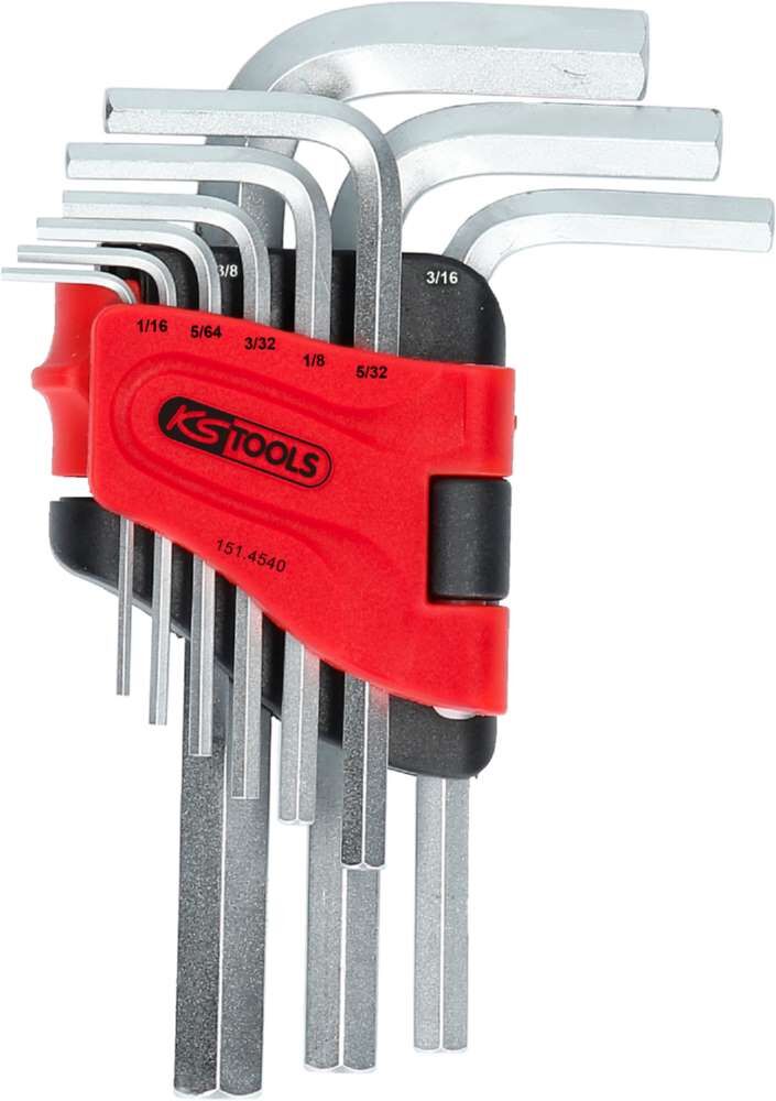 KS Tools Innensechskant Winkelstiftschlüsselsatz im Klapphalter 9 Teile Zoll Produktbild KS Tools Innensechskant Winkelstiftschlüsselsatz im Klapphalter 9 Teile Zoll