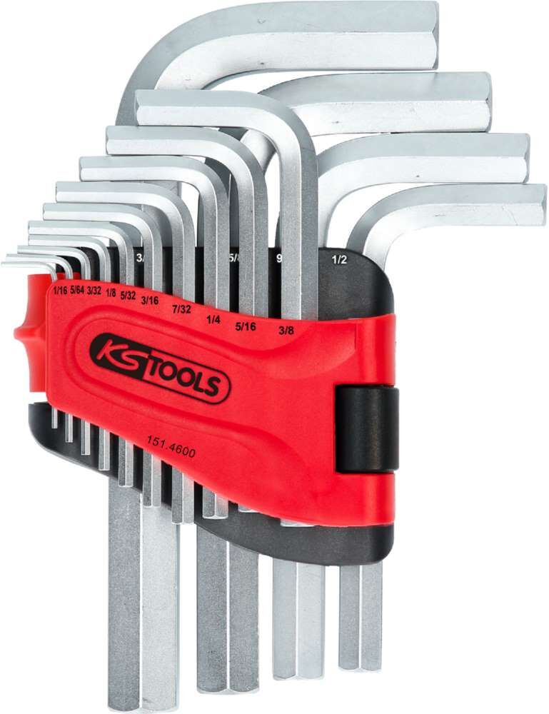 KS Tools Innensechskant Winkelstiftschlüsselsatz im Klapphalter 14 Teile Zoll Produktbild KS Tools Innensechskant Winkelstiftschlüsselsatz im Klapphalter 14 Teile Zoll