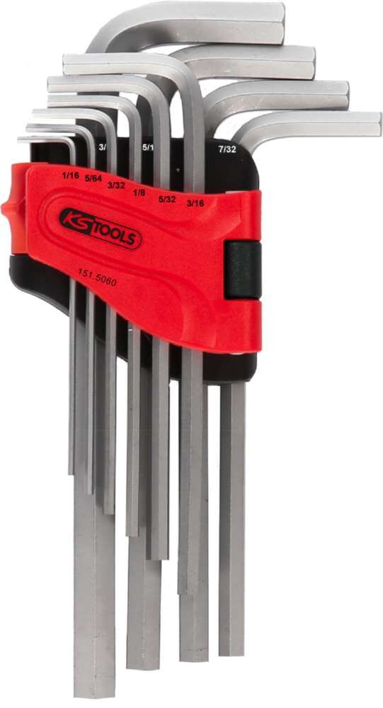 KS Tools Innensechskant Winkelstiftschlüsselsatz im Klapphalter 10 Teile Zoll Produktbild KS Tools Innensechskant Winkelstiftschlüsselsatz im Klapphalter 10 Teile Zoll