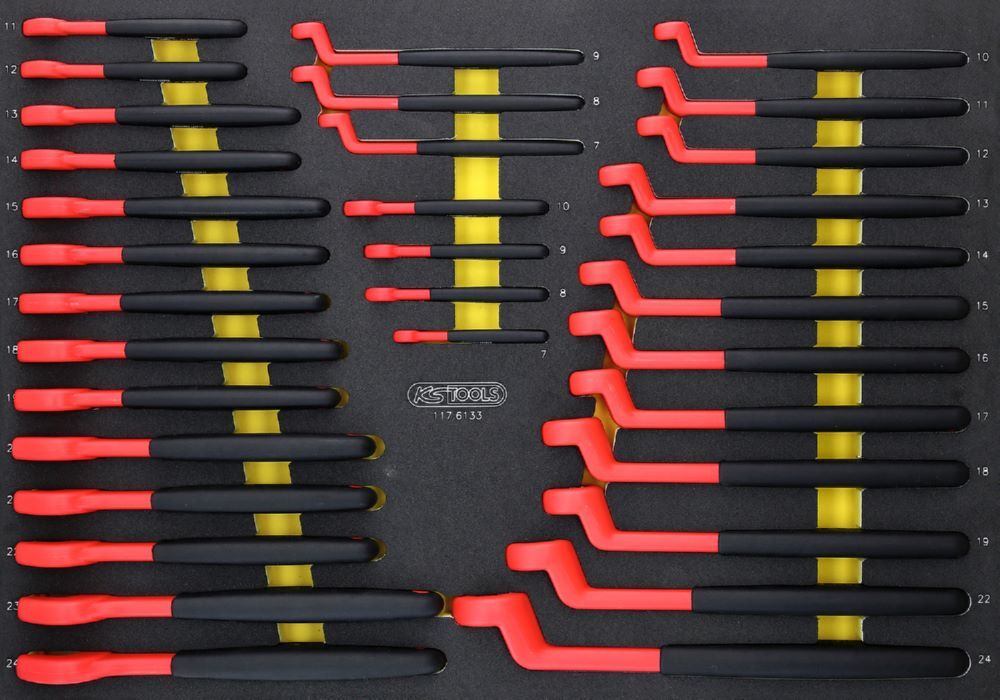 KS Tools Isolierte Schlüssel Satz in Schaumstoffeinlage 33 teilig Produktbild KS Tools Isolierte Schlüssel Satz in Schaumstoffeinlage 33 teilig