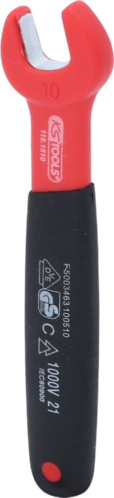KS Tools Isolierter Maulschlüssel 10 mm Produktbild KS Tools Isolierter Maulschlüssel 10 mm
