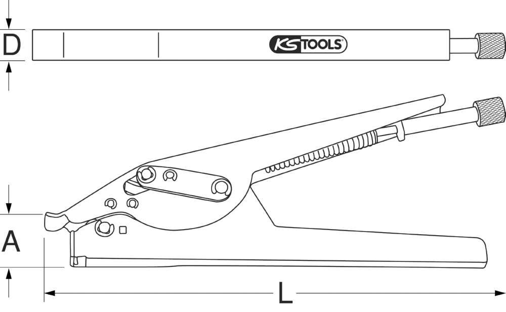 KS Tools Kabelbinder Pistole für 2,4 mm bis 13 mm Produktbild KS Tools Kabelbinder Pistole für 2,4 mm bis 13 mm bild 2