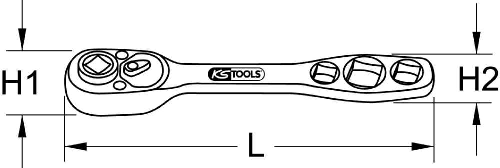 KS Tools 5 in 1 Kälte Klima Ratsche umschaltbar Länge 157mm Produktbild KS Tools 5 in 1 Kälte Klima Ratsche umschaltbar Länge 157mm bild 3