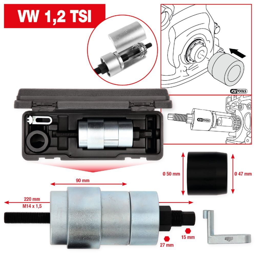 KS Tools Kettenrad Montage Werkzeug Satz für VAG 7 Teile KS Tools Kettenrad Montage Werkzeug Satz für VAG 7 Teile