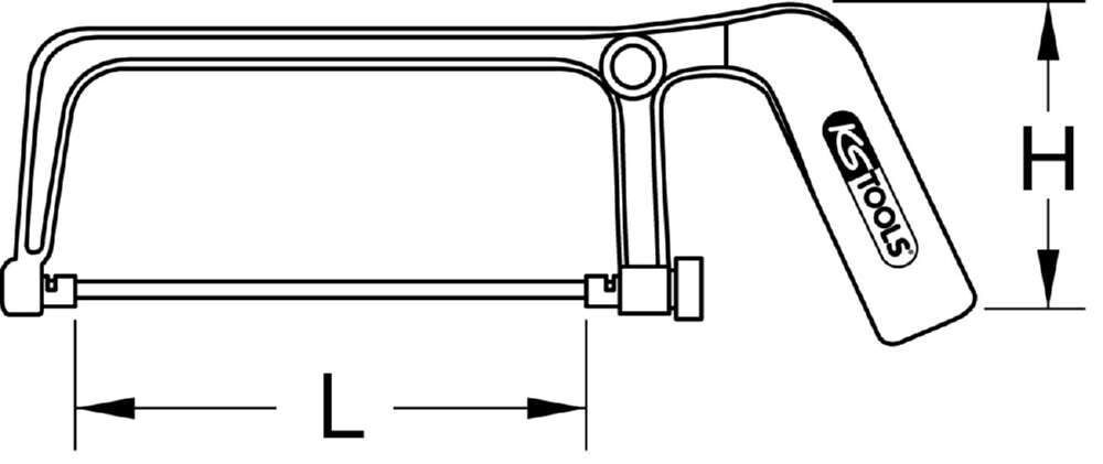 KS Tools Kleinhandsägebogen rot 150 mm Produktbild KS Tools Kleinhandsägebogen rot 150 mm bild 6