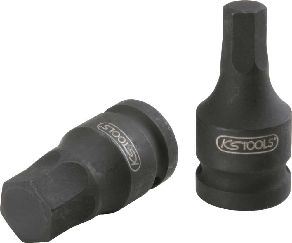 KS Tools 3/8 Zoll Kraft-Bit-Stecknuss fü KS Tools 3/8 Zoll Kraft-Bit-Stecknuss für Innensechskant-Schrauben kurz 8 mm
