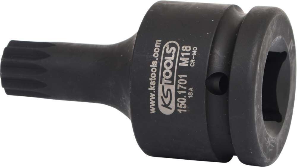 KS Tools 3/4 Zoll Kraft Bit Stecknuss für Vielzahn XZN® Schrauben kurz Produktbild KS Tools 3/4 Zoll Kraft Bit Stecknuss für Vielzahn XZN® Schrauben kurz bild 3