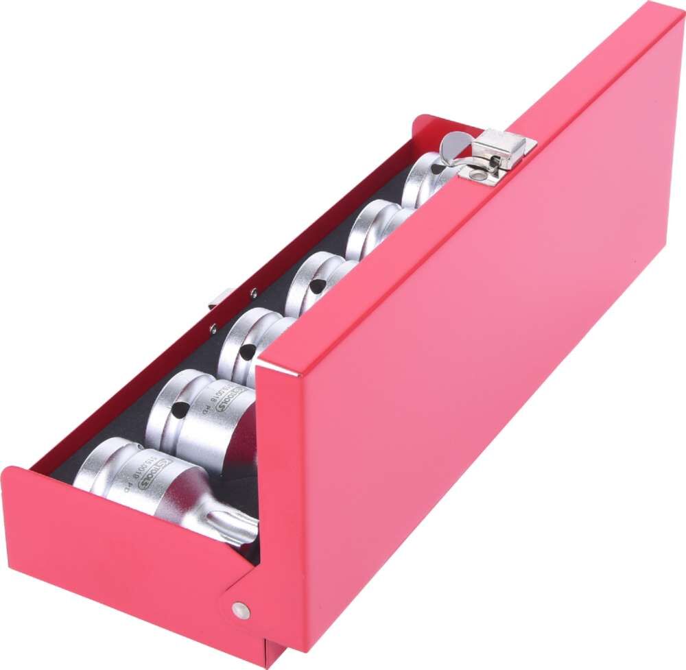 KS Tools 3/4 Zoll Kraft Bit Stecknuss Satz 6 Teile Torx und Vielzahn mit Bohrung KS Tools 3/4 Zoll Kraft Bit Stecknuss Satz 6 Teile Torx und Vielzahn mit Bohrung