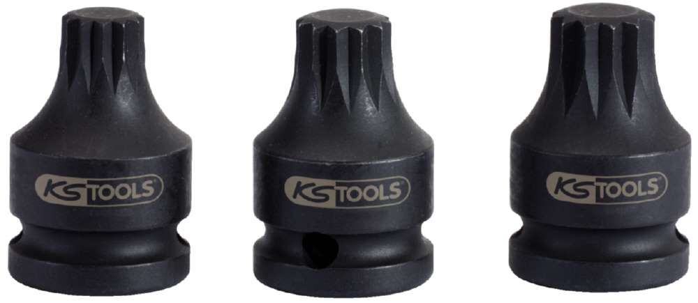 KS Tools 1/2 Zoll Kraft Bit Stecknuss XZN kurz M14 Produktbild KS Tools 1/2 Zoll Kraft Bit Stecknuss XZN kurz M14
