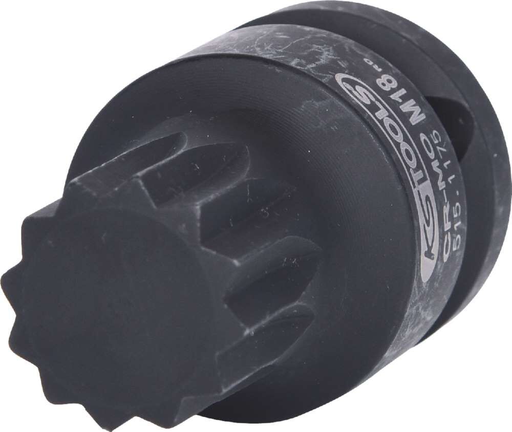 KS Tools 1/2 Zoll Kraft Bit Stecknuss XZN kurz M18 Produktbild KS Tools 1/2 Zoll Kraft Bit Stecknuss XZN kurz M18 bild 2