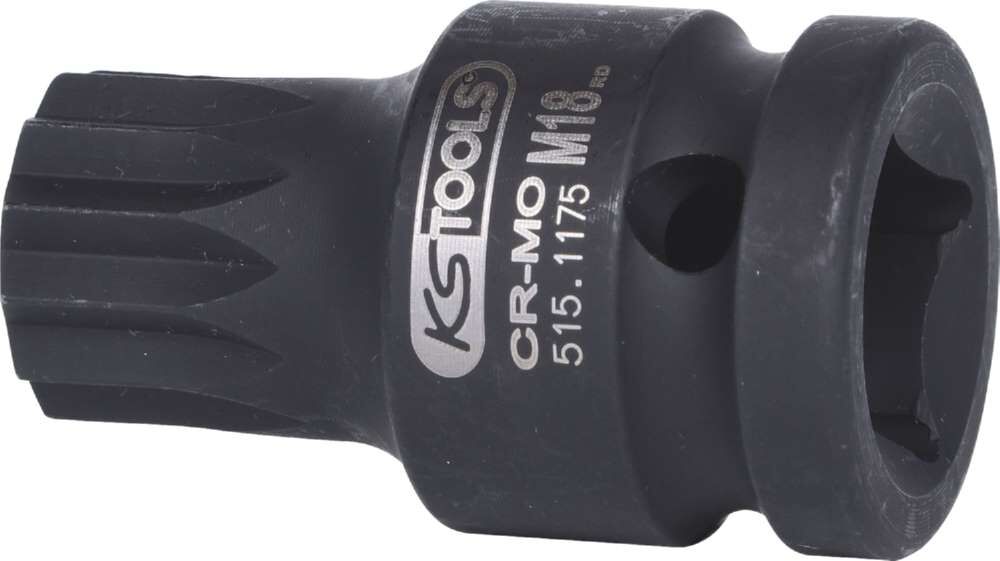 KS Tools 1/2 Zoll Kraft Bit Stecknuss XZN kurz M18 Produktbild KS Tools 1/2 Zoll Kraft Bit Stecknuss XZN kurz M18