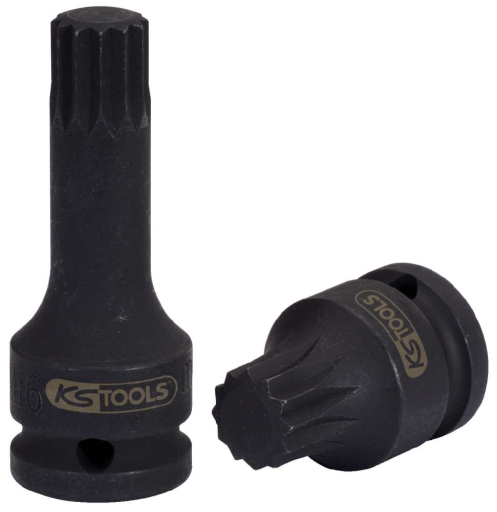 KS Tools 1/2 Zoll Kraft Bit Stecknuss XZN lang M16 Produktbild KS Tools 1/2 Zoll Kraft Bit Stecknuss XZN lang M16 bild 2