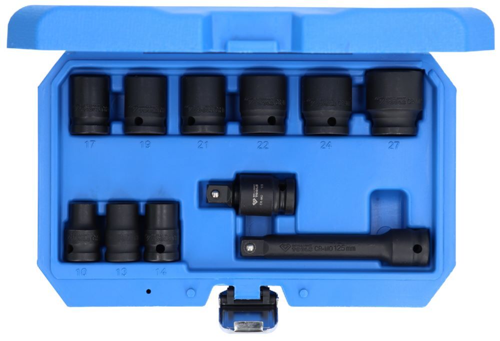 Brilliant Tools Kraftstecknuss Satz 1/2 Zoll Sechskant 11 Teile kurz Produktbild Brilliant Tools Kraftstecknuss Satz 1/2 Zoll Sechskant 11 Teile kurz