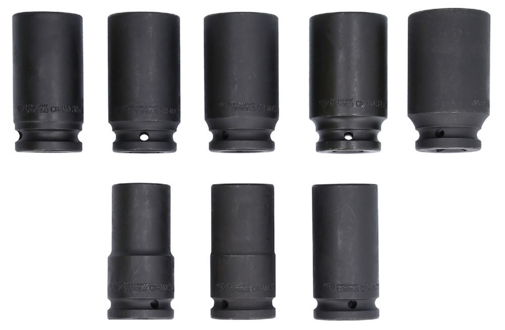 Brilliant Tools Kraftstecknuss Satz 3/4 Zoll Sechskant 8 Teile 24 bis 36 mm Produktbild Brilliant Tools Kraftstecknuss Satz 3/4 Zoll Sechskant 8 Teile 24 bis 36 mm bild 3