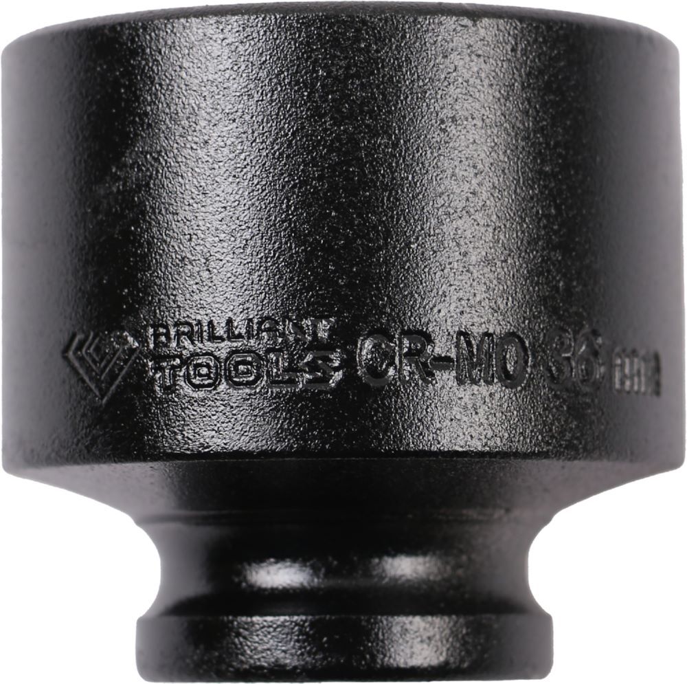 Brilliant Tools Kraftstecknuss 1/2 Zoll Zwölfkant 36 mm kurz Produktbild Brilliant Tools Kraftstecknuss 1/2 Zoll Zwölfkant 36 mm kurz