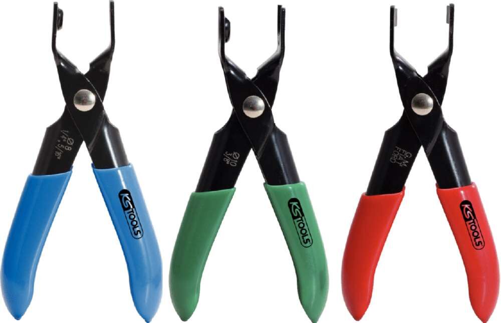 KS Tools Kraftstoffleitungs Zangen Satz für Steckkupplungen 3 Teile Produktbild KS Tools Kraftstoffleitungs Zangen Satz für Steckkupplungen 3 Teile